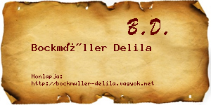 Bockmüller Delila névjegykártya